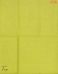 Maize Yellow Mangalagiri Silk Cotton Dress Material