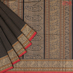 Black Kalakshetra Kovai Cotton Saree