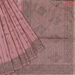 Onion Pink Semi Banaras Saree