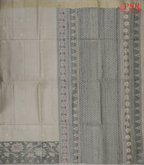 Beige Soft Silk Saree