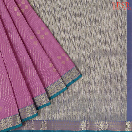 Orchid Pink Fancy Kanchipuram Silk Saree