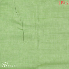 Pistachio Green Byloom Cotton Saree