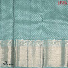 Turquoise Blue Kanchipuram Silk Saree