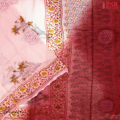 Cherry Blossom Pink Pure Cotton Dress Material