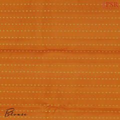 Pumpkin Orange Kanchipuram Silk Saree