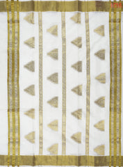 Cream Beige Kerala Cotton Saree