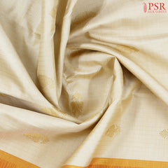 Light Beige Kanchipuram Silk Saree