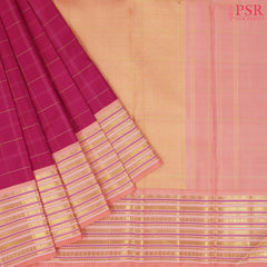 Dark Pink Kanchipuram Silk Saree