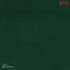 Beige & Dark Green Chanderi Silk Cotton Dress Material