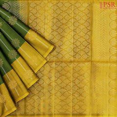 Olive Green Soft Silk Mix Saree