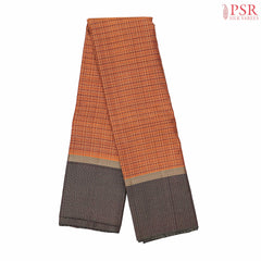 Copper Orange Kanchipuram Silk Saree