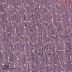 Chinese Violet Kosa Embroidery Saree