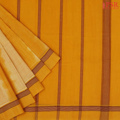 Marigold Yellow Kanchi Cotton Saree