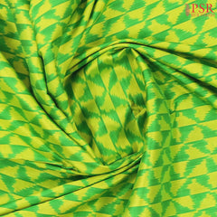 Chartreuse Green Pochampally Silk Saree