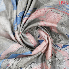 Grey Silk Cotton Saree