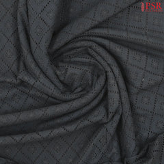 Shadow Black Hacoba Embroidery Running Material