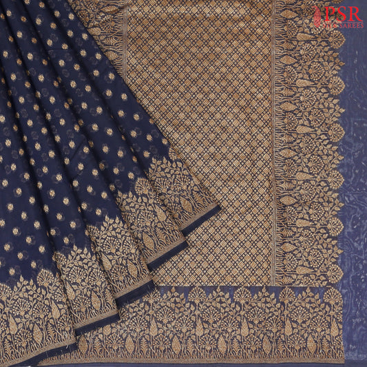Dark Blue Georgette Saree