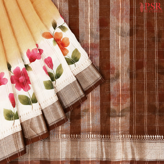 Earth Yellow Asssam Saree