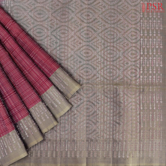 Dark Fandango Soft Silk Saree