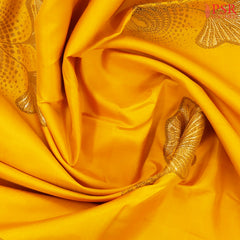 Mustard Yellow Kanchipuram Silk Saree