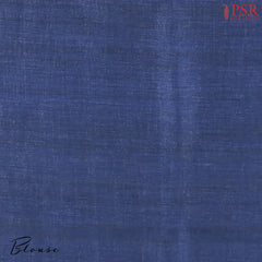 Midnight Blue Semi Tussar Saree