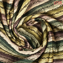 Dark Green Chanderi Silk Cotton Saree