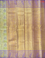 Citrus Green Kanchipuram Tissue Silk Saree