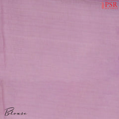 Floral White Linen Saree