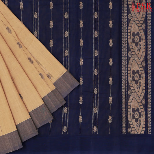 Ginger Tan Kanchi Cotton Saree