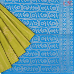 Pear Green Soft Art Silk Saree