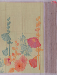 Mellow Yellow Munga Silk Saree