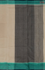 Tussar Beige Mangalagiri Cotton Saree