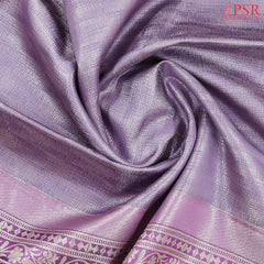 Lavender Kanchipuram Tissue Silk Saree
