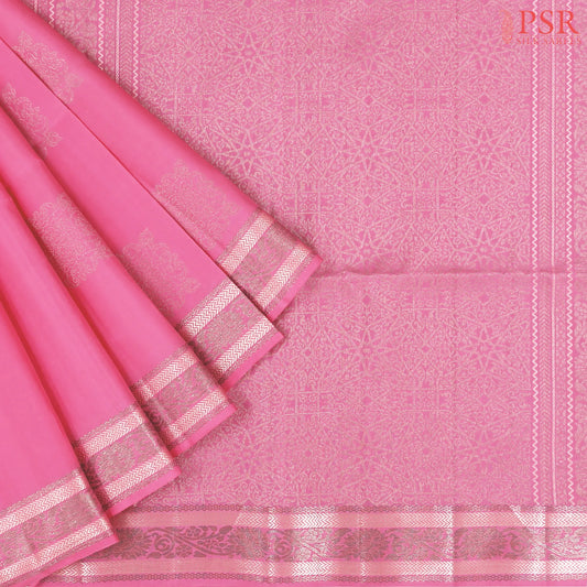 Berry Pink Soft Silk Saree