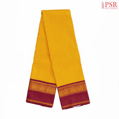 Mustard Yellow Kanchipuram Silk Saree