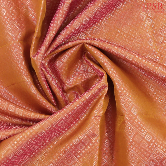 Copper Orange Soft Silk Saree