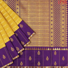 Tuscany Yellow Kanchipuram Silk Saree