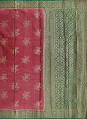 Maroon Banaras Tussar Silk Saree