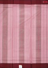 Light Maroon Maheshwari Silk Cotton Saree