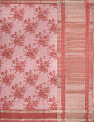 Flamingo Pink Asssam Saree