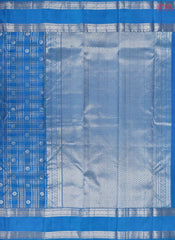 Azure Blue Fancy Kanchipuram Silk Saree