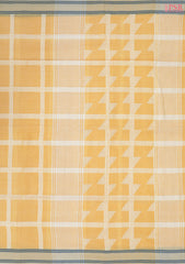 Melon Yellow Byloom Cotton Saree