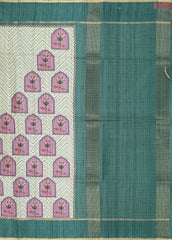 Light Green Semi Tussar Saree