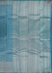 Teal Blue Fancy Kanchipuram Silk Saree