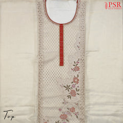 Beige Tissue Dress Material