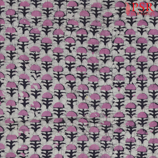Light Grey Batik Print Running Material