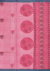 Flamingo Pink Kovai Cotton Saree