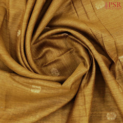 Mustard Brown Munga Silk Saree