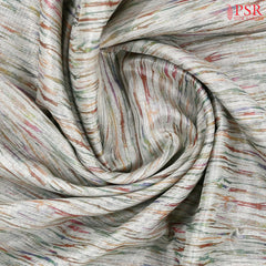 Pista Beige Printed Tissue Saree