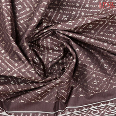 Brown Pochampally Silk Saree